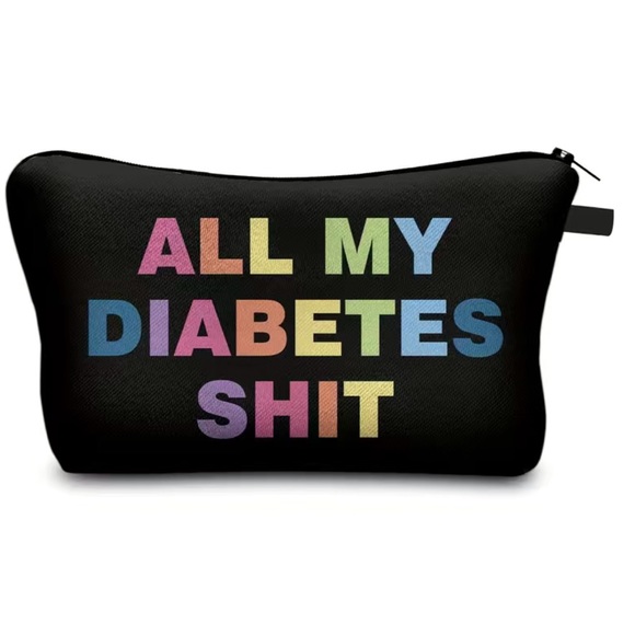🌈 Colorful Funny Medication Bag Cosmetic Bag Zippered Travel Case - Picture 4 of 5